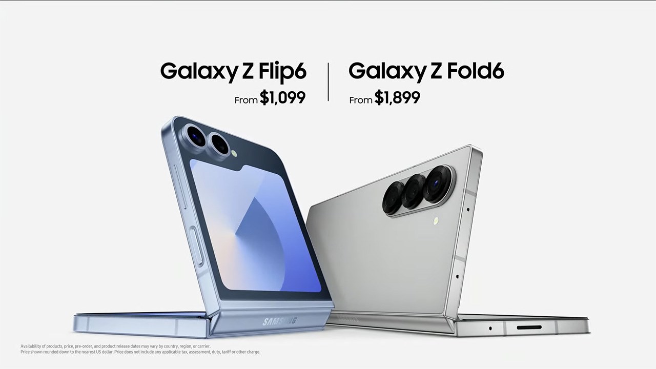 Giá bán chính thức của Galaxy Z Fold 6 và Z Flip 6 