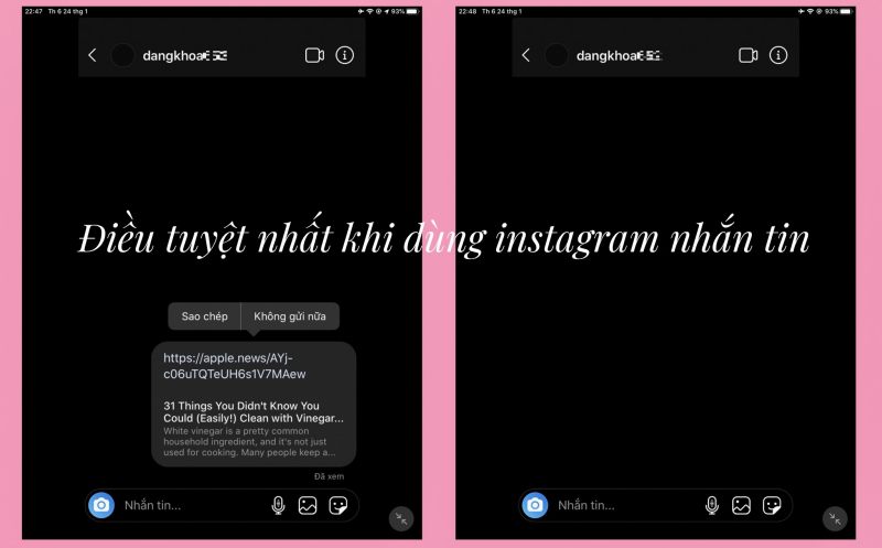 cách để nhắn tin trên Instagram bằng máy tính