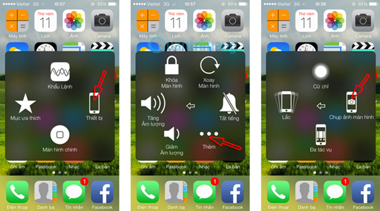 cách chụp màn hình iPhone