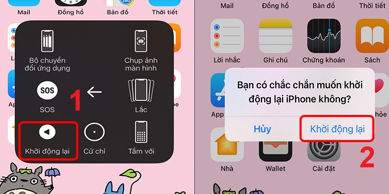 Khởi động lại iPhone